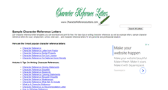 Desktop Screenshot of characterreferenceletters.com
